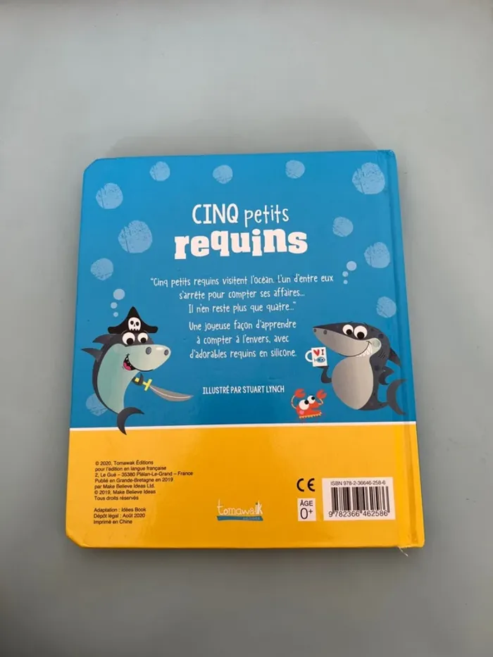 Cinq petits requins | Livre pour apprendre à compter dès 2 ans - photo numéro 3