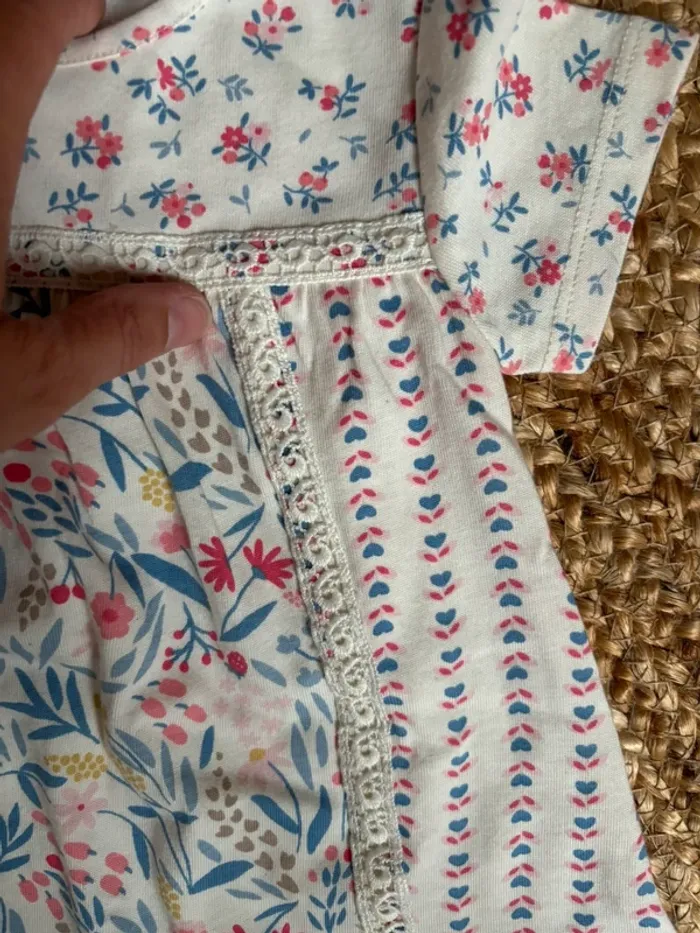 Ensemble tenue 2 pièces 18 mois neuf tunique fleurie legging - photo numéro 3