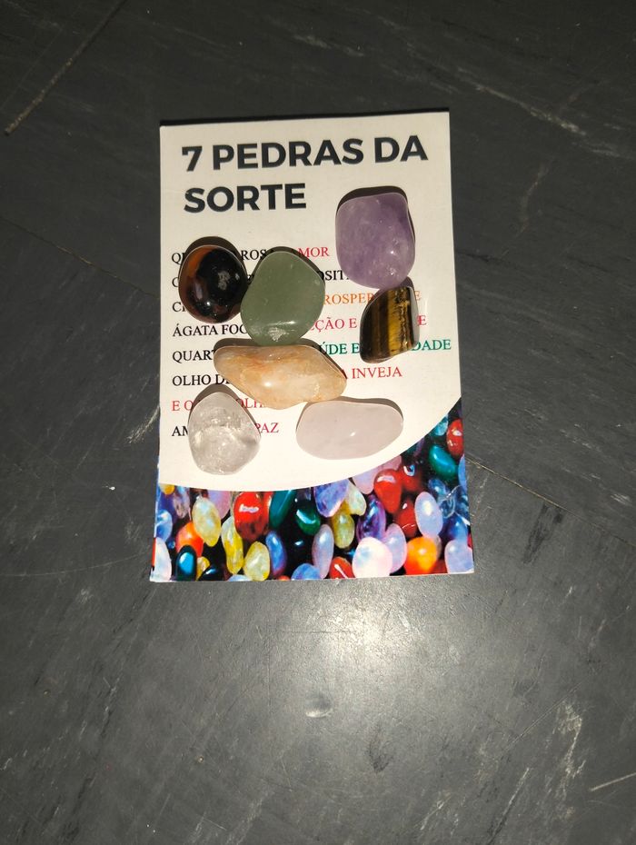 Lot de 7 pierres naturelles avec leur carte explicative - photo numéro 9