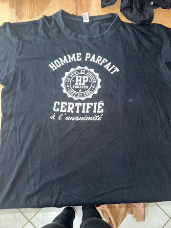 T-shirt homme parfait certifié L