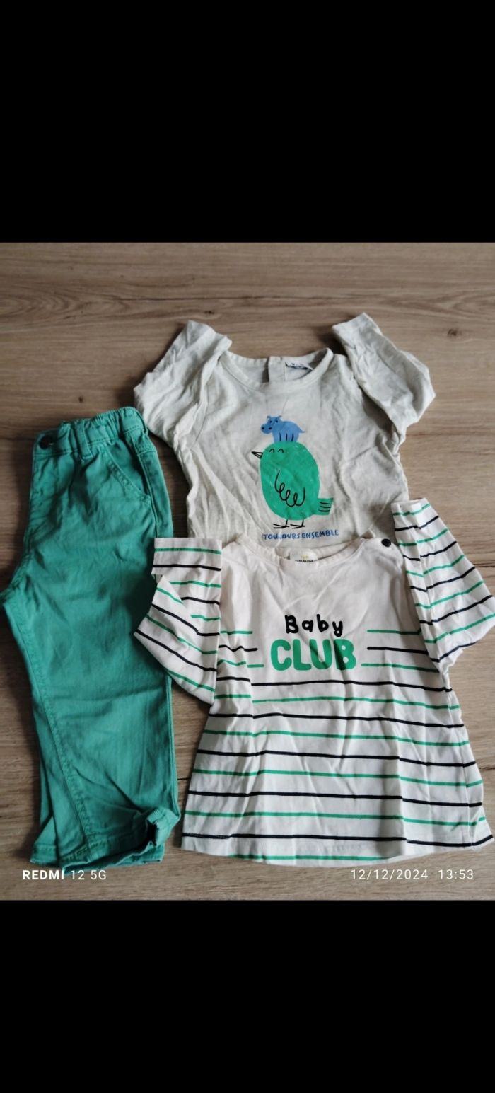 Ensemble 18 mois tape a l'oeil