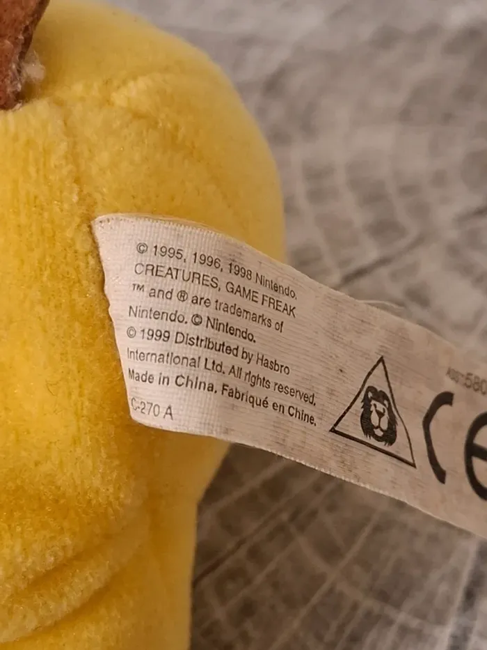 Peluches Vintage Pokémon Ronflex Pikachu - photo numéro 7