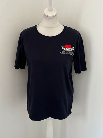 T-shirt marine Sandro love never die L