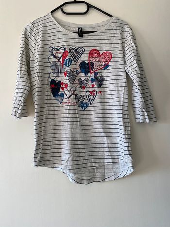 T-shirt manches 3/4 Jean Pascale Taille XS