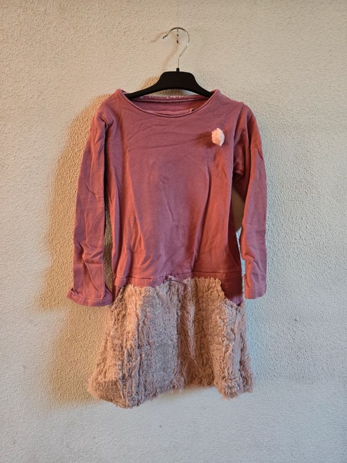 Robe pull bi matière