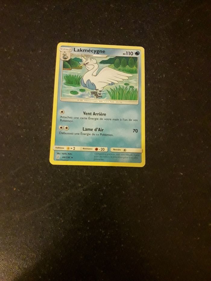 Lakmécygne carte Pokémon neuve