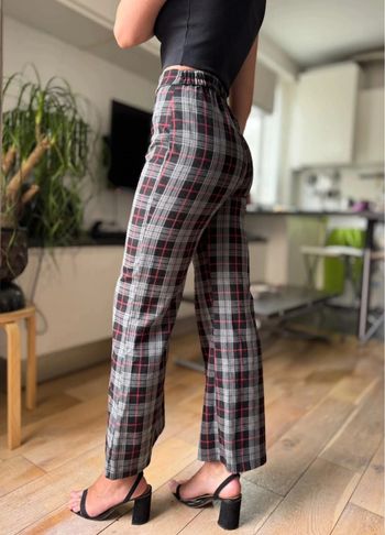 Pantalon évasé à carreaux écossais  Suite Benedict Size S