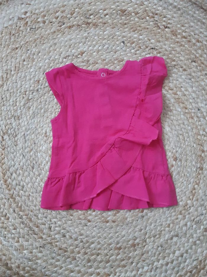 Haut rose Kiabi 3 mois