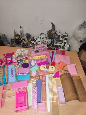 Lot Barbie meubles accessoires vintage pièces détachées machine à coudre mattel vintage