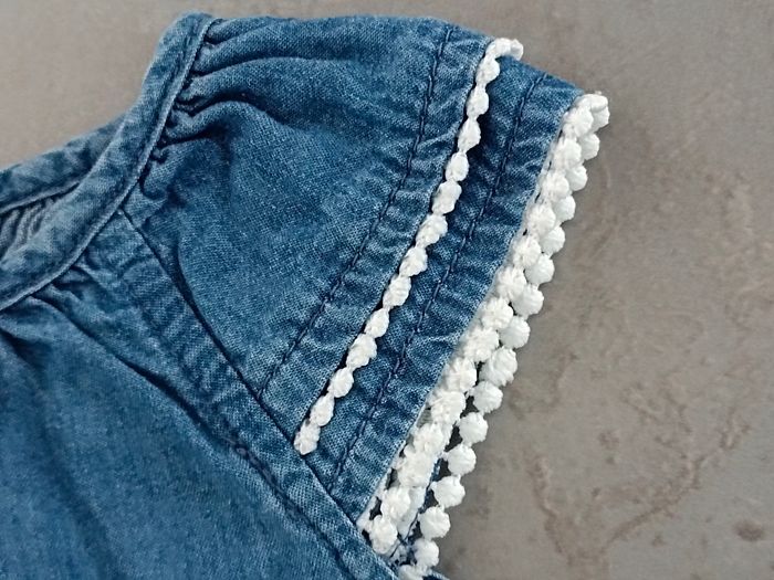 Robe en jeans bébé fille en 12 mois - photo numéro 5