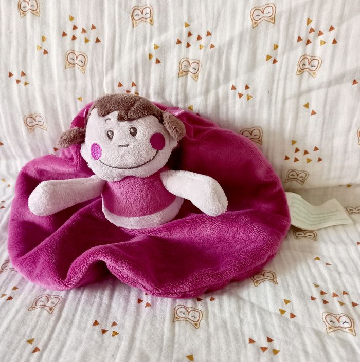 Doudou fille Kimbaloo rose