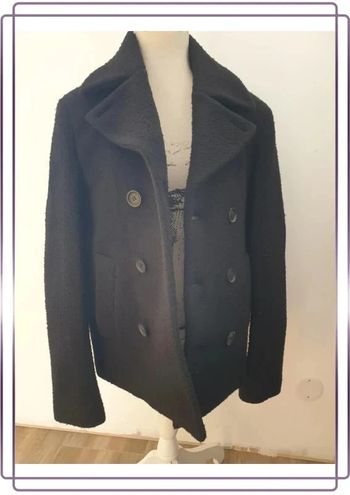 Manteau 70% Laine, neuf avec étiquette All Saints noir, taille 36 eds peacoat