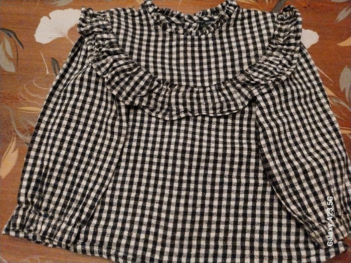 Haut vichy noir et blanc , - photo numéro 3