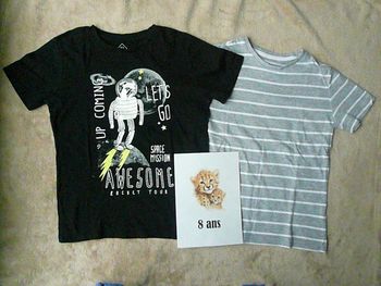 Lot de 2 tee-shirts 8 ans (n°39)