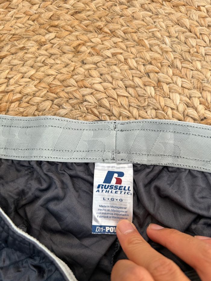 Short Russell Homme Gris Taille L | Très Bon État | Sport & Casual | SNVintagefr | BS1777 - photo numéro 3