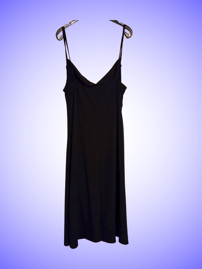 Petite Robe Noire Courte Portefeuille Fines Bretelles Taille Unique Jennyfer - photo numรฉro 2