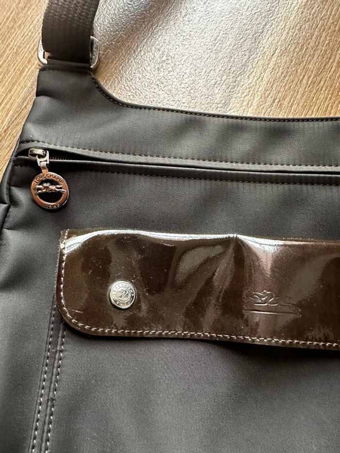 Sac longchamp en nylon et cuir - photo numéro 2