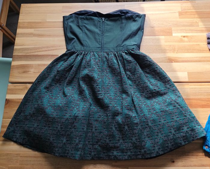 Robe bustier verte Naf Naf taille 38 - photo numéro 7