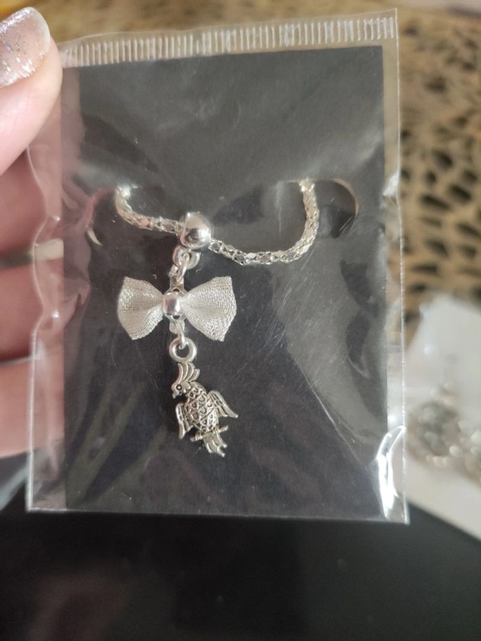 Lot de 6 bijoux neufs thème chouette, hibou et oiseau. - photo numéro 5