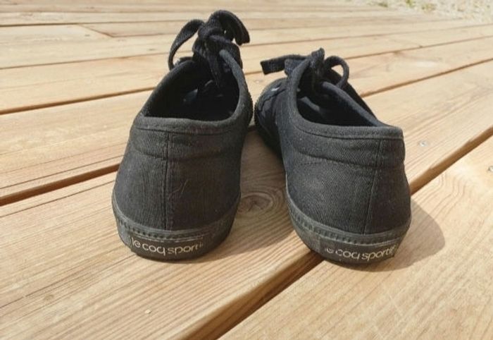 Chaussures en toile noire Le Coq Sportif - photo numéro 4