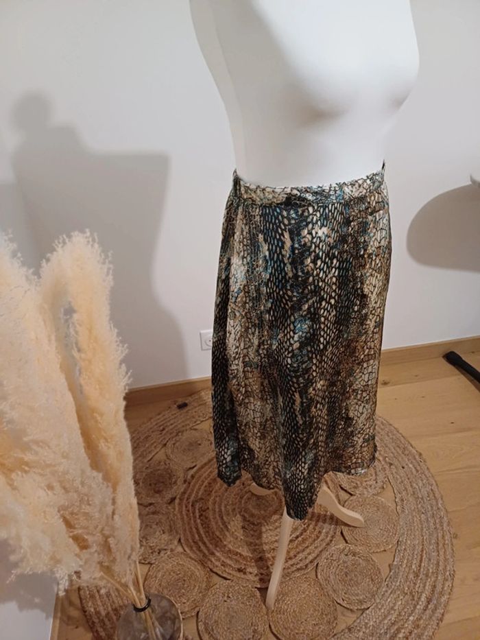 Jupe satinée légère à motifs Jacqueline De Yong taille L/XL 40/42 - photo numéro 4