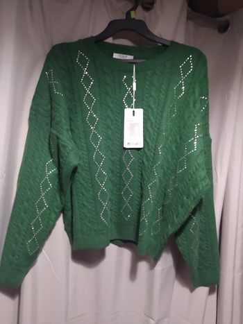 Pull à strass coupe loose taille unique neuf