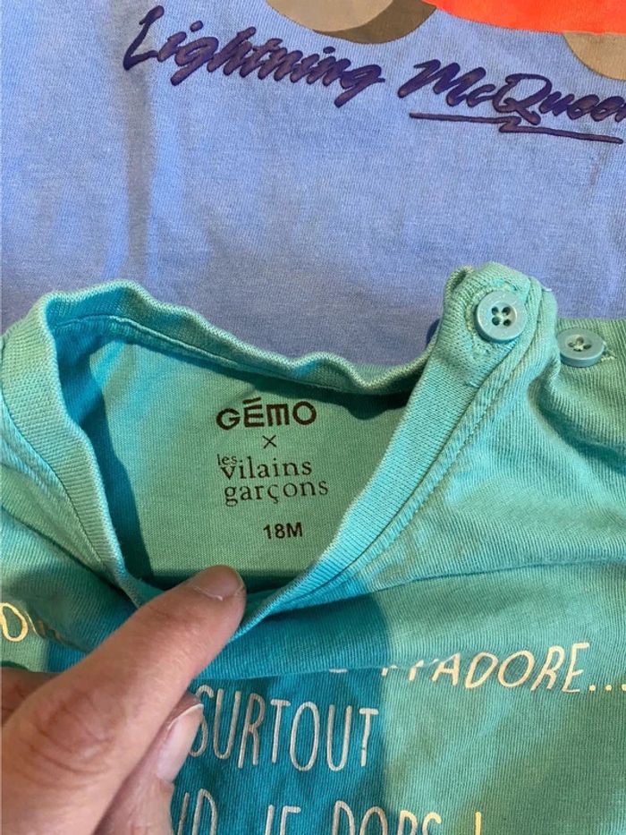 Lot de 3 t-shirts et 1 short 18 mois - photo numéro 8