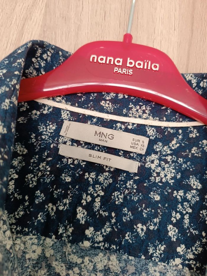 Chemise fleurie Mango homme taille s - photo numéro 2