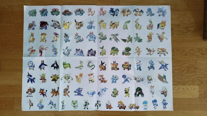 Poster géant Affiche Pokemon starter manga
