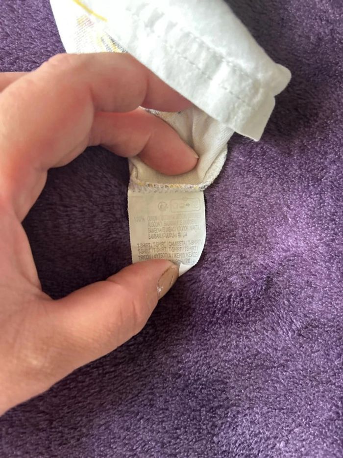 T-shirt manches courtes garcon en coton blanc avec motifs imprimés tigre/lion Kiabi taille 3ans - photo numéro 5