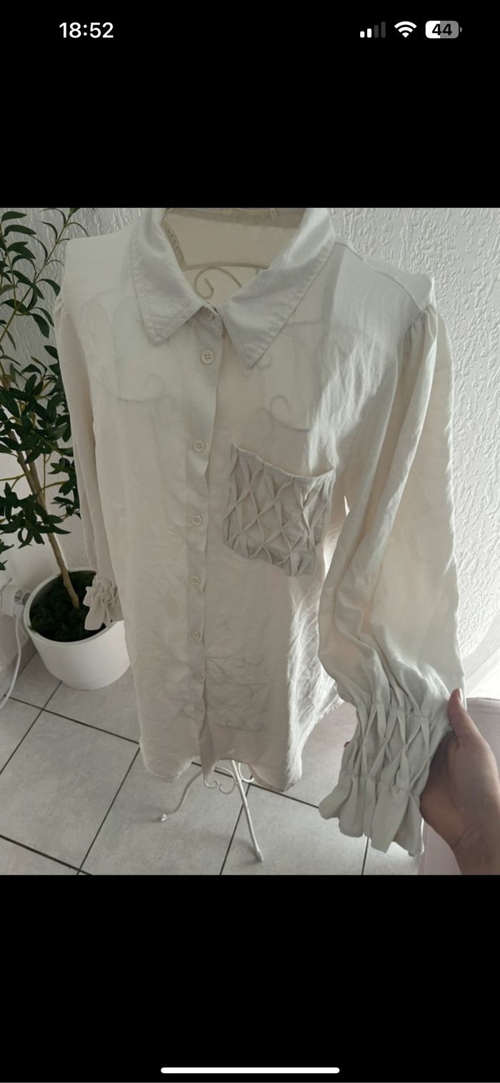 Chemise blanc cassé - photo numéro 3