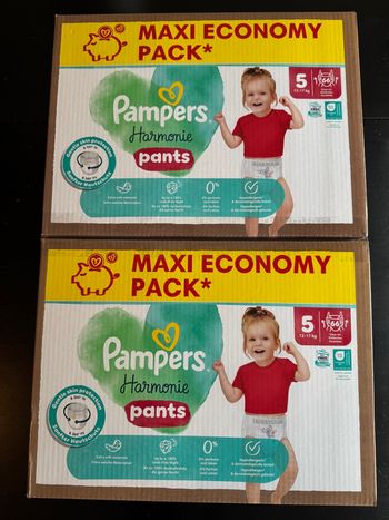 132 couches pampers harmonie pants taille 5