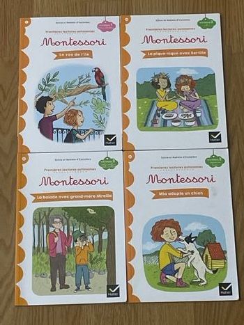 4 livres mes premières lectures Montessori CP
