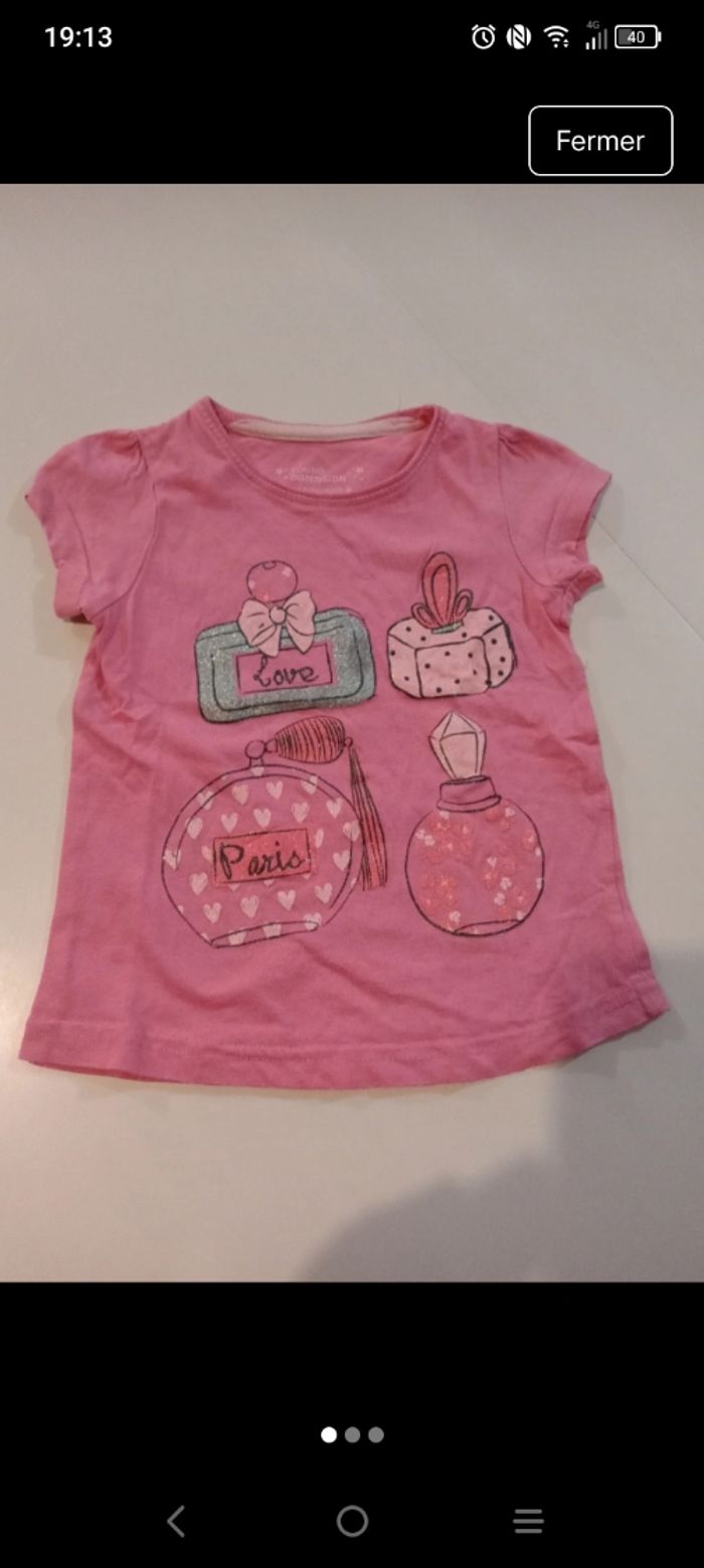 Tee shirt bébé fille
