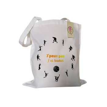 Sac personnalisable « j’peux pas j’ai basket »
