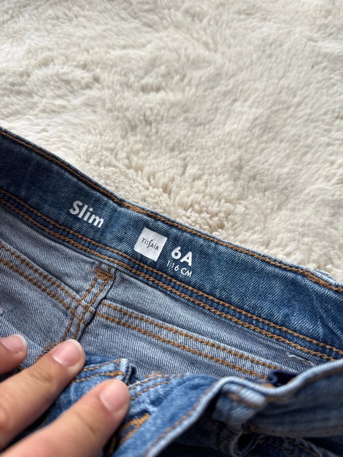 👖 jean slim - fille 6 ans - neuf sans étiquette Tissaia - photo numéro 3