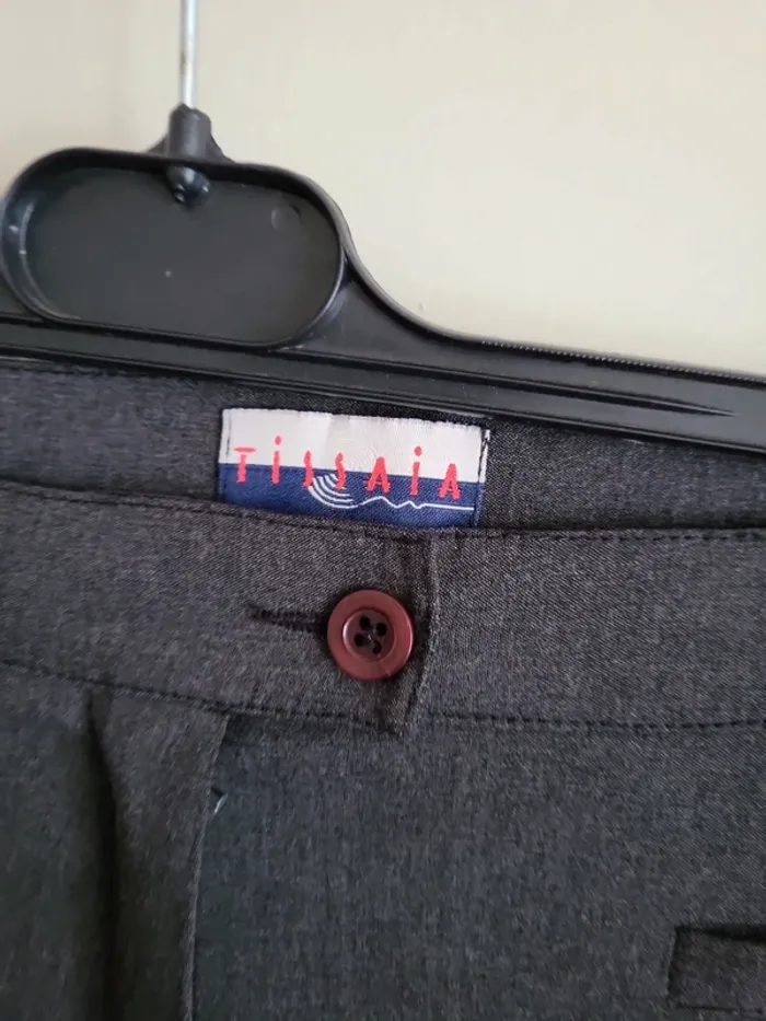 Pantalon gris tissaia - photo numéro 2