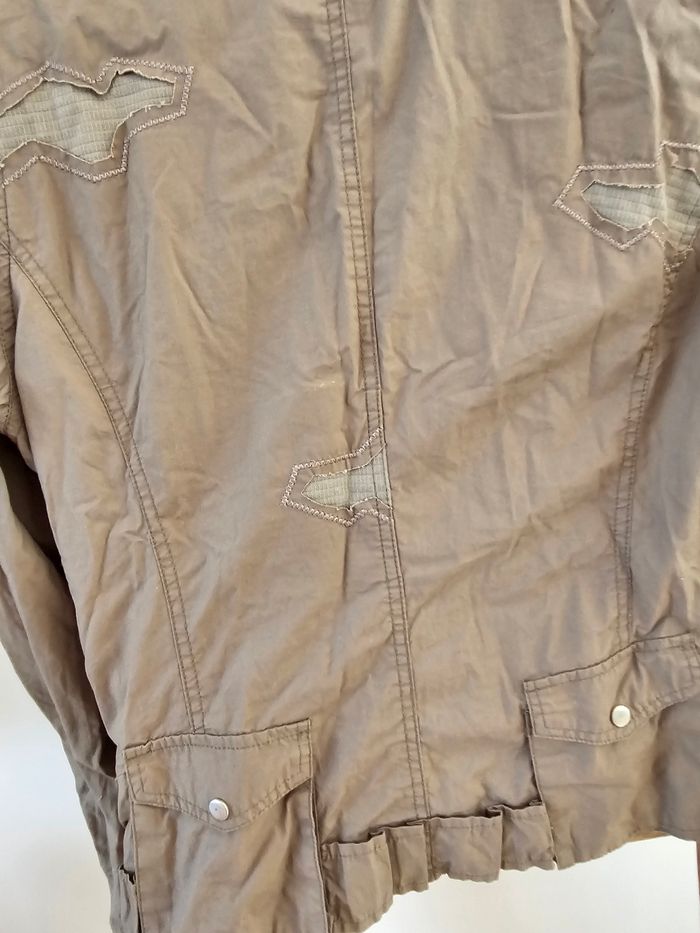 Veste kaki taupe originale taille 42 XL - photo numéro 5