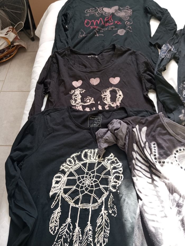 Lot tee shirt manches longues femme - photo numéro 3