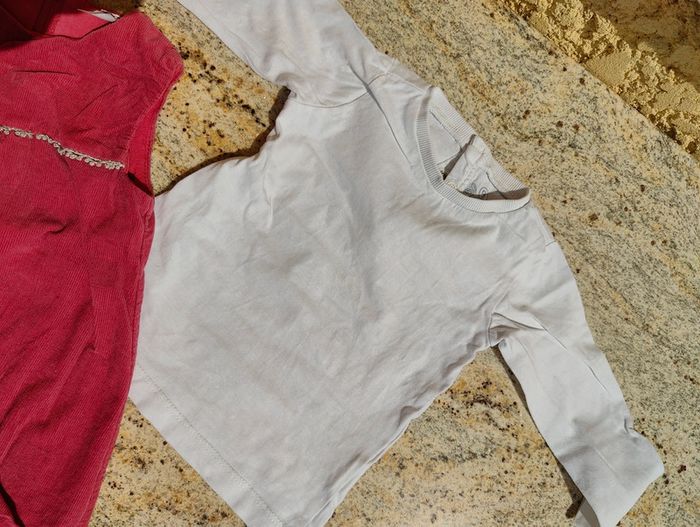 Robe velours rose 9 mois - photo numéro 3