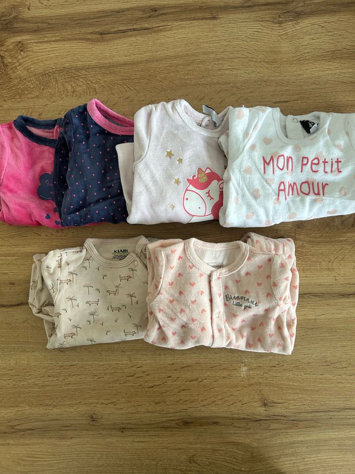 Lot de 6 pyjamas 3 mois