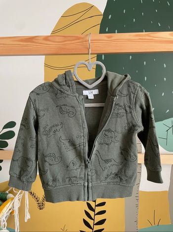 Veste kaki motif dinosaure