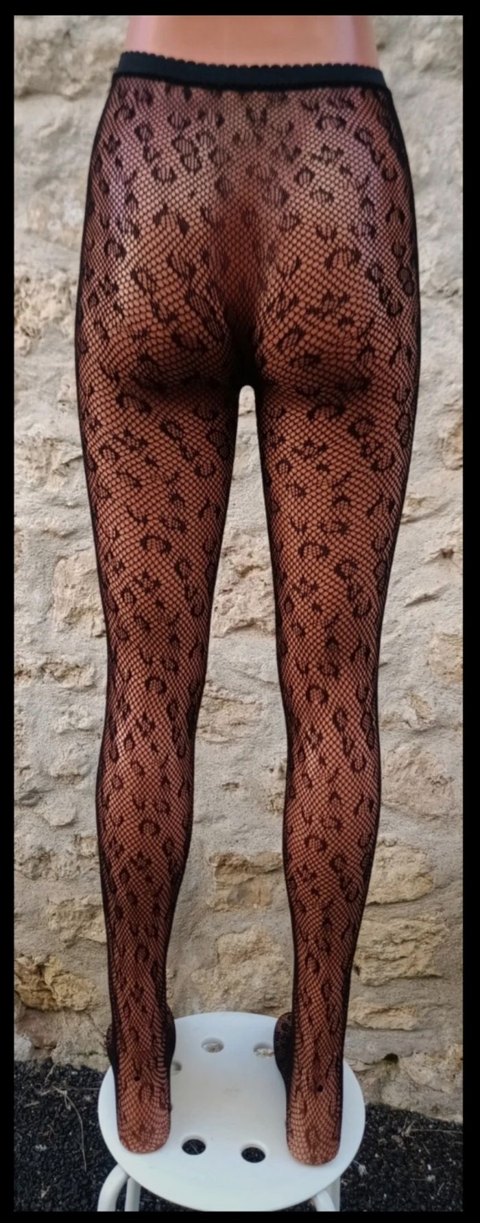 Collant résille motif fantaisie - photo numéro 3