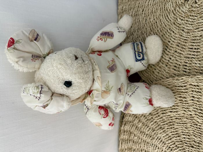 Doudou Souris Eponge Tissus AJENA Vintage Peluche - photo numéro 5