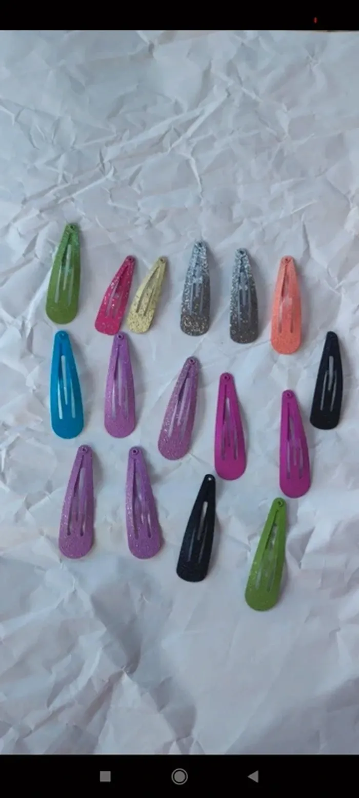 Barrettes paillettées cheveux
