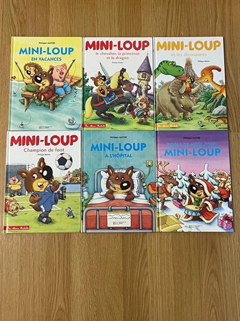 6 livres Mini loup