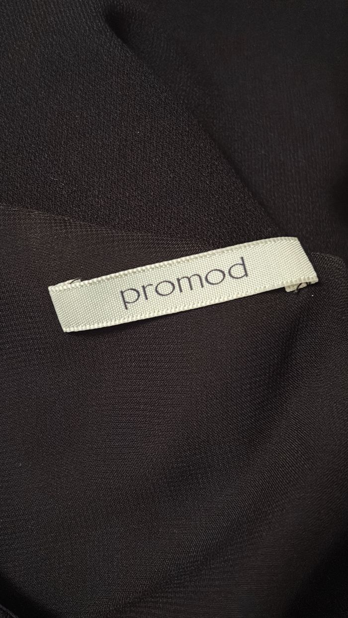 Robe fluide noire avec strass Promod T36 - photo numéro 4