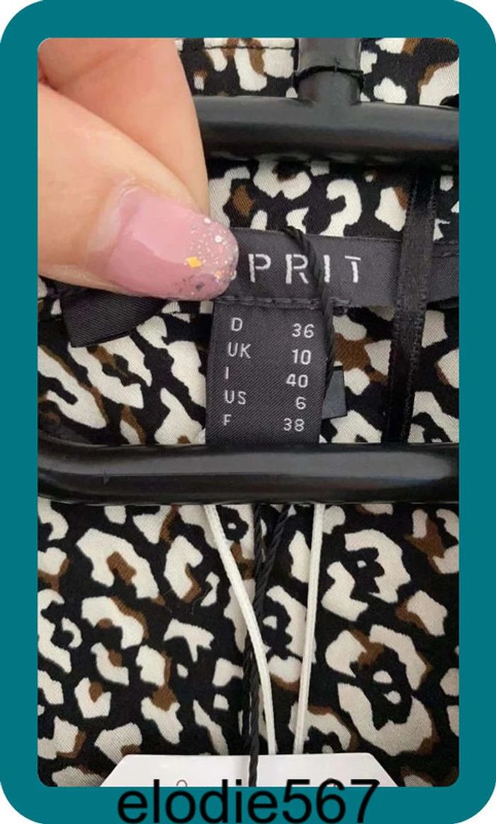 Blouse léopard Esprit taille S - photo numéro 6