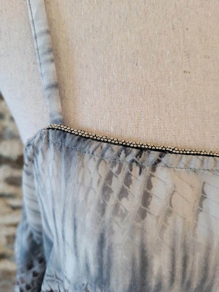 Débardeur motifs serpent gris et blanc M By Mosquitos Taille 40 - photo numéro 6