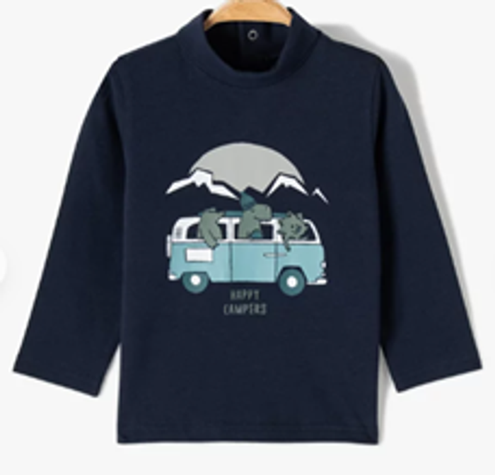 Tee-shirt manches longues col roulé 24m - photo numéro 8